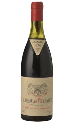 CHATEAU DE FONSALETTE Reserve, Cotes­ du­ Rhone. 1974