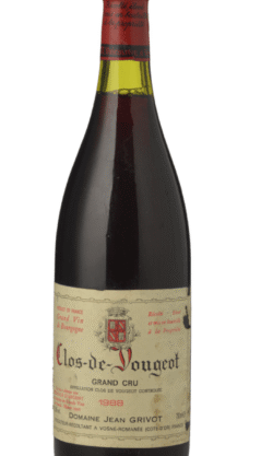 DOMAINE JEAN GRIVOT, Clos de Vougeot 1988